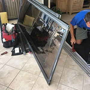 sliding glass door frame repair Temple City